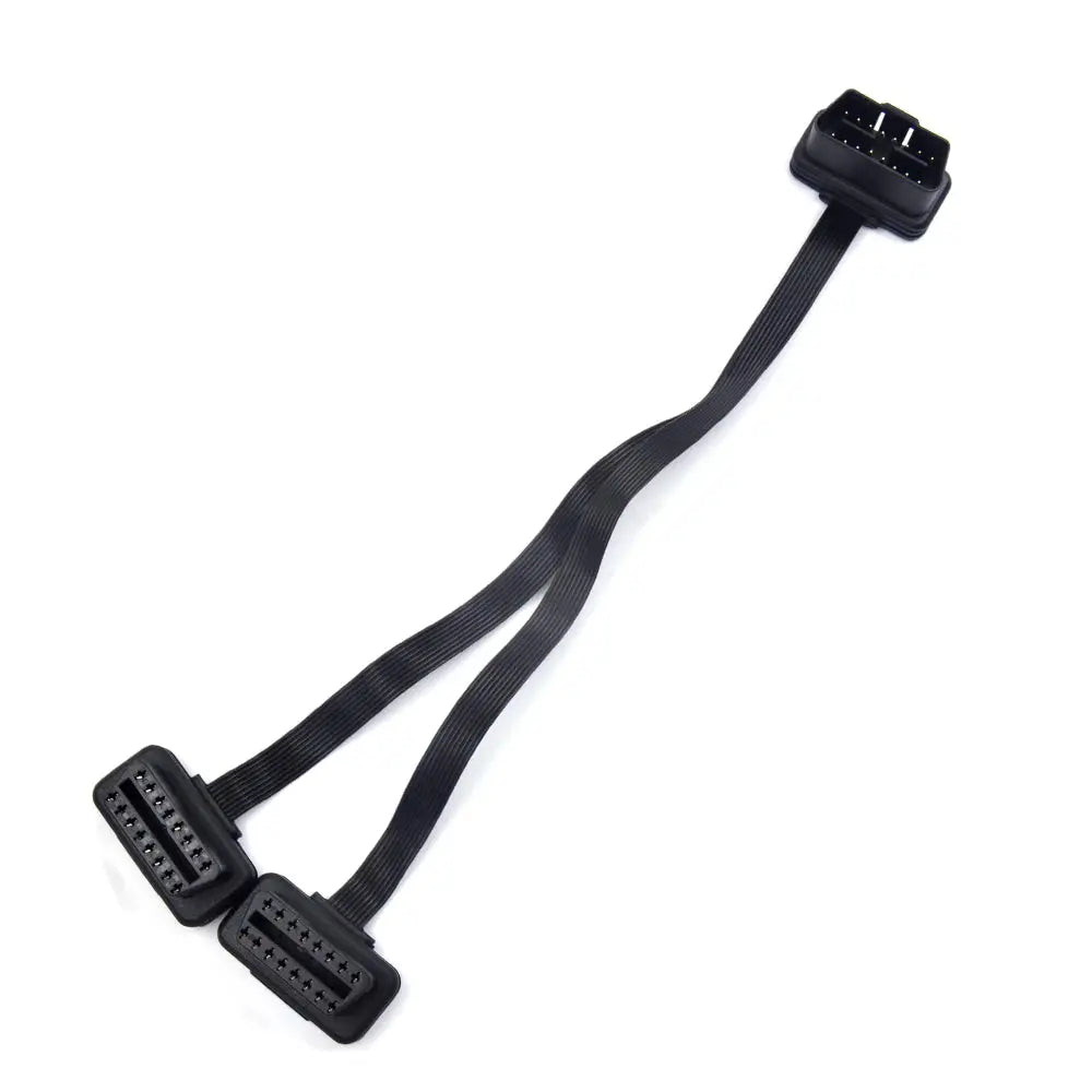 OBD II OBD2 Splitter HHO EFIE HEC CHIP Adapter Extension Cable 1-2 16 Pin Male To 16 Pin Female Connector for VP15 HHO Electric Fuel Injection Enhancer Chip HEC