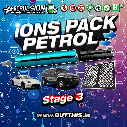 iONS Propulsion Pack for Petrol Engine Stage 3 H® - Save Fuel, More torque for Cars, ATVs, UTVs, SUVs, Pick-ups, Boats, Power Generators, and Hybrids